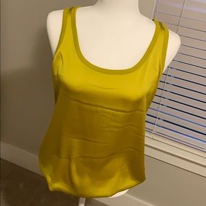 LOFT chartreuse tank top